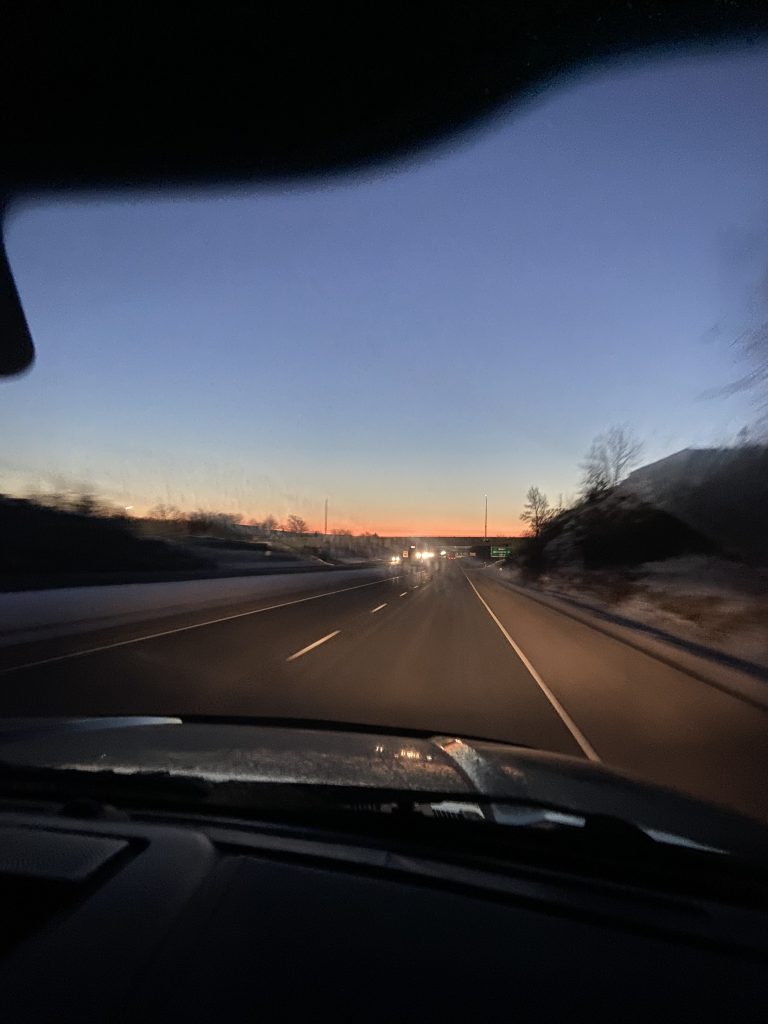 IMG_1549 Highway driving at sunset